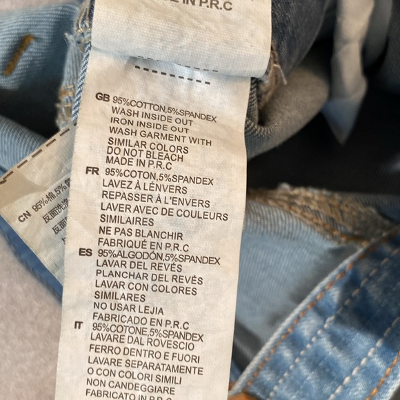 Smashed Lemons - women’s denim short-alls. Size 8 - Picture 6 of 9